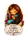 Fueled By Coffee & Cat Cuddles Tee