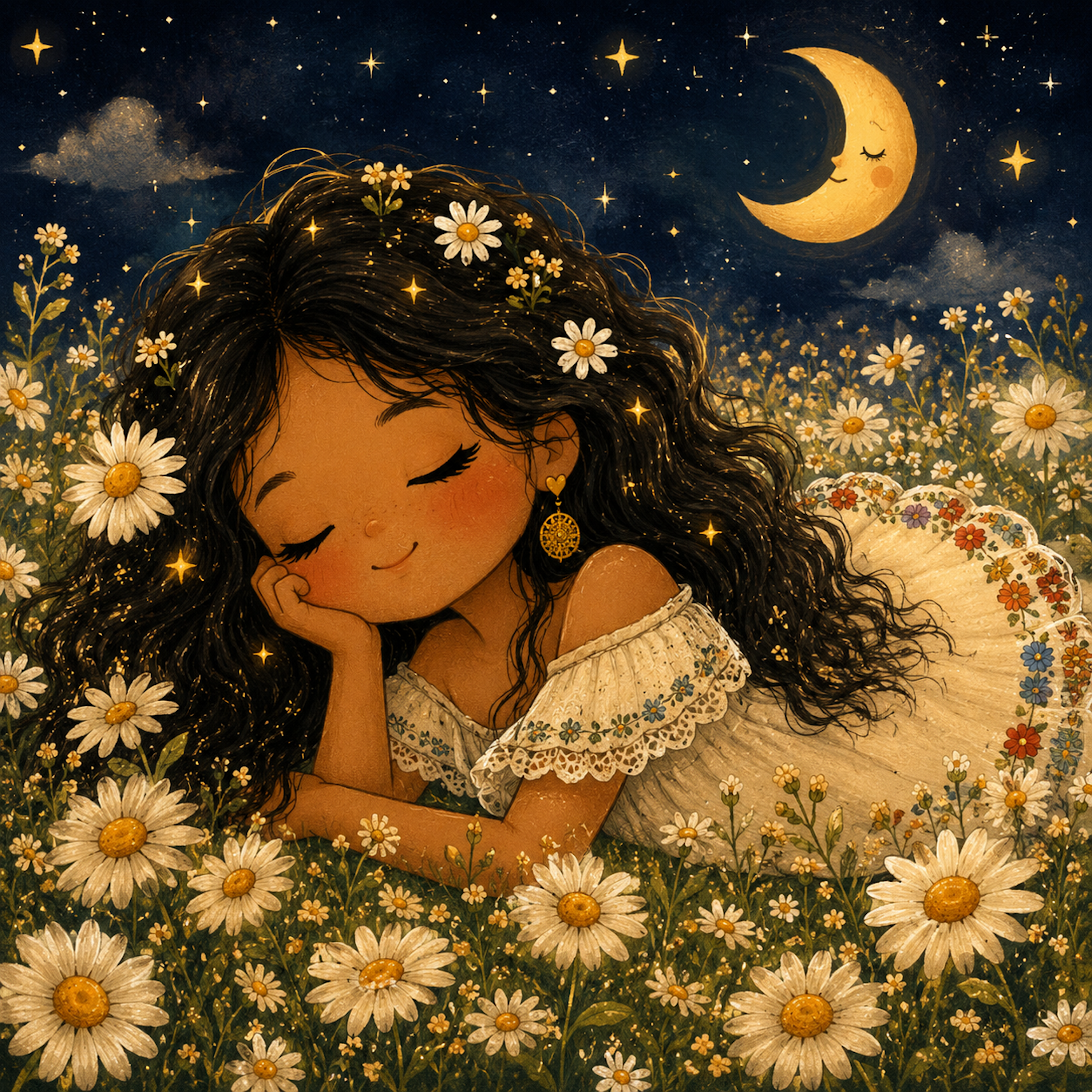 Moonlit Daisies Tee