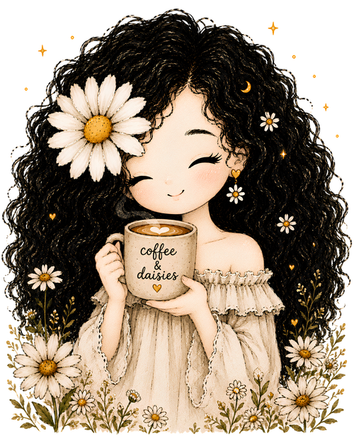 Coffee & Daisies Tee
