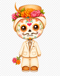 Día de los Muertos Boy – White Suit Tee