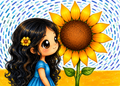 Sunflower Sky Girl Tee