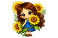 Sunflower Girl Tee