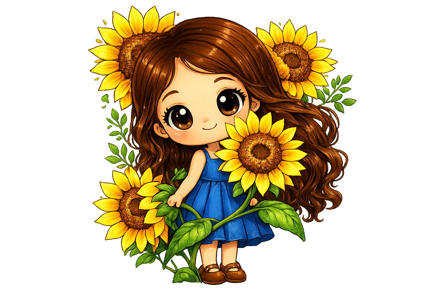 Sunflower Girl Tee