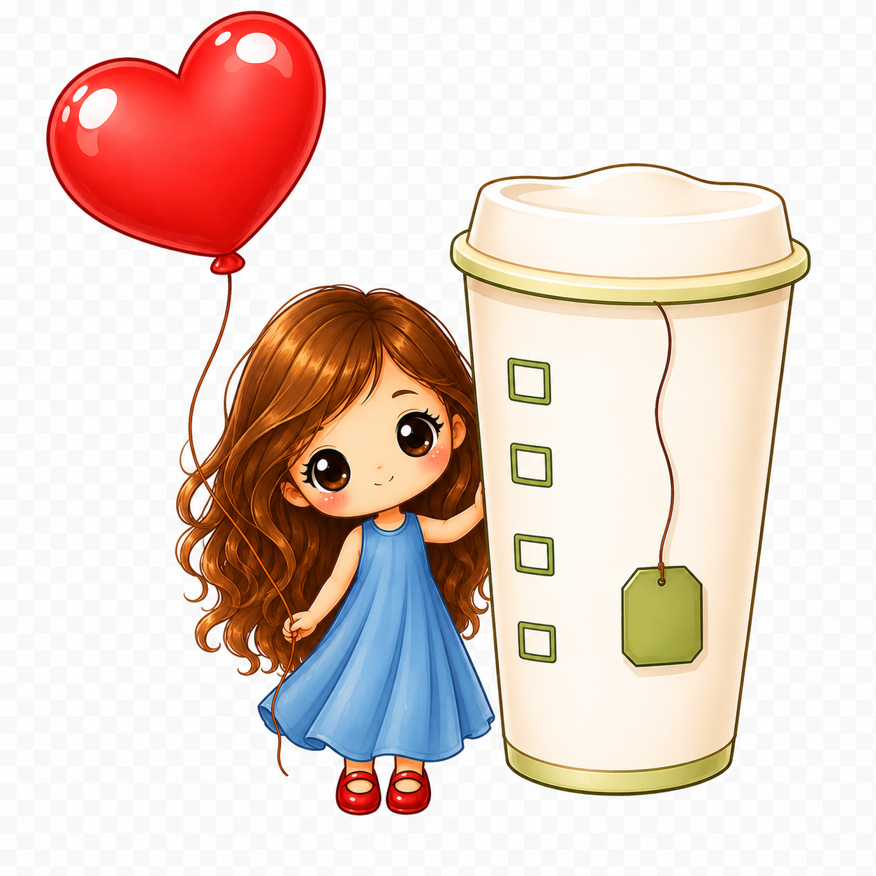 Girl with Tea Tee