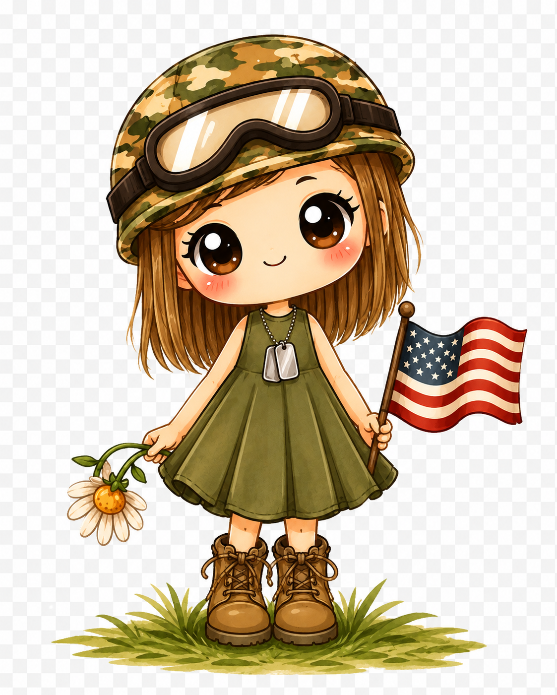 Little Soldier Girl Tee