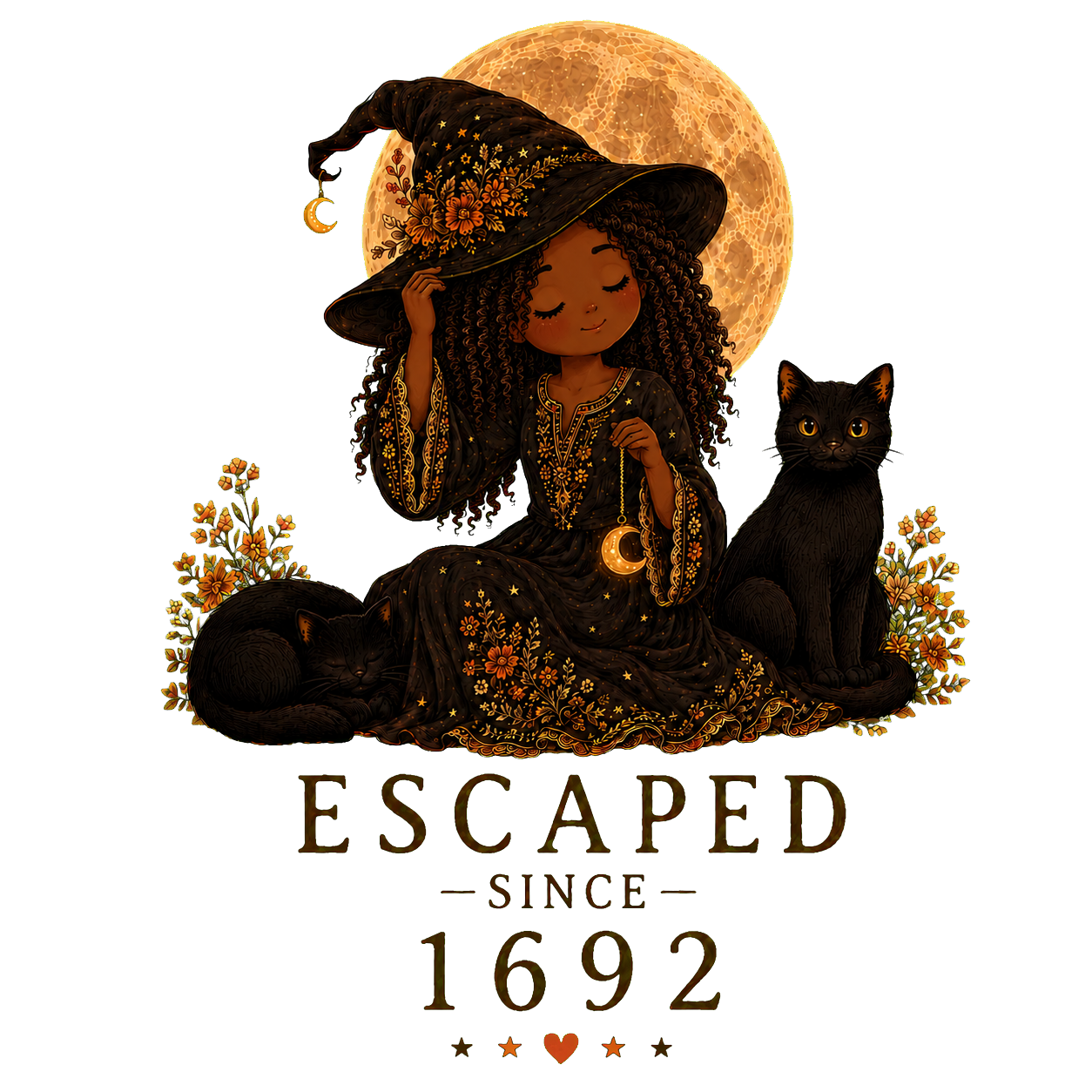 Witchy Escaped 1692 Tee