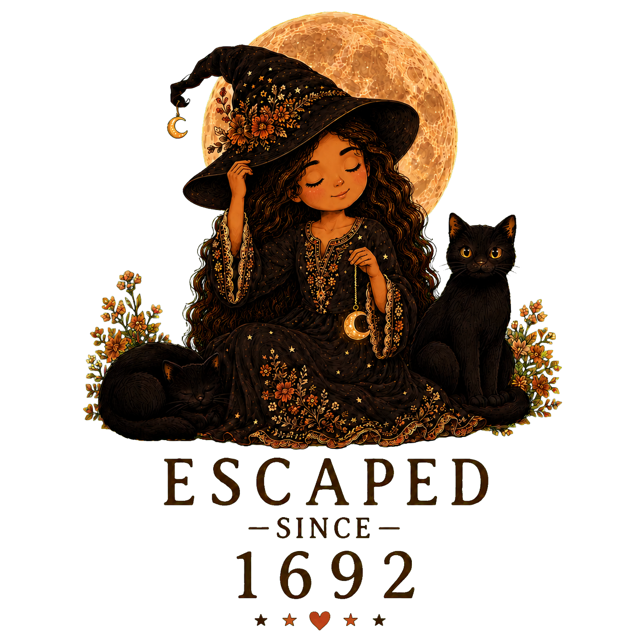 Witchy Escaped 1692 Tee