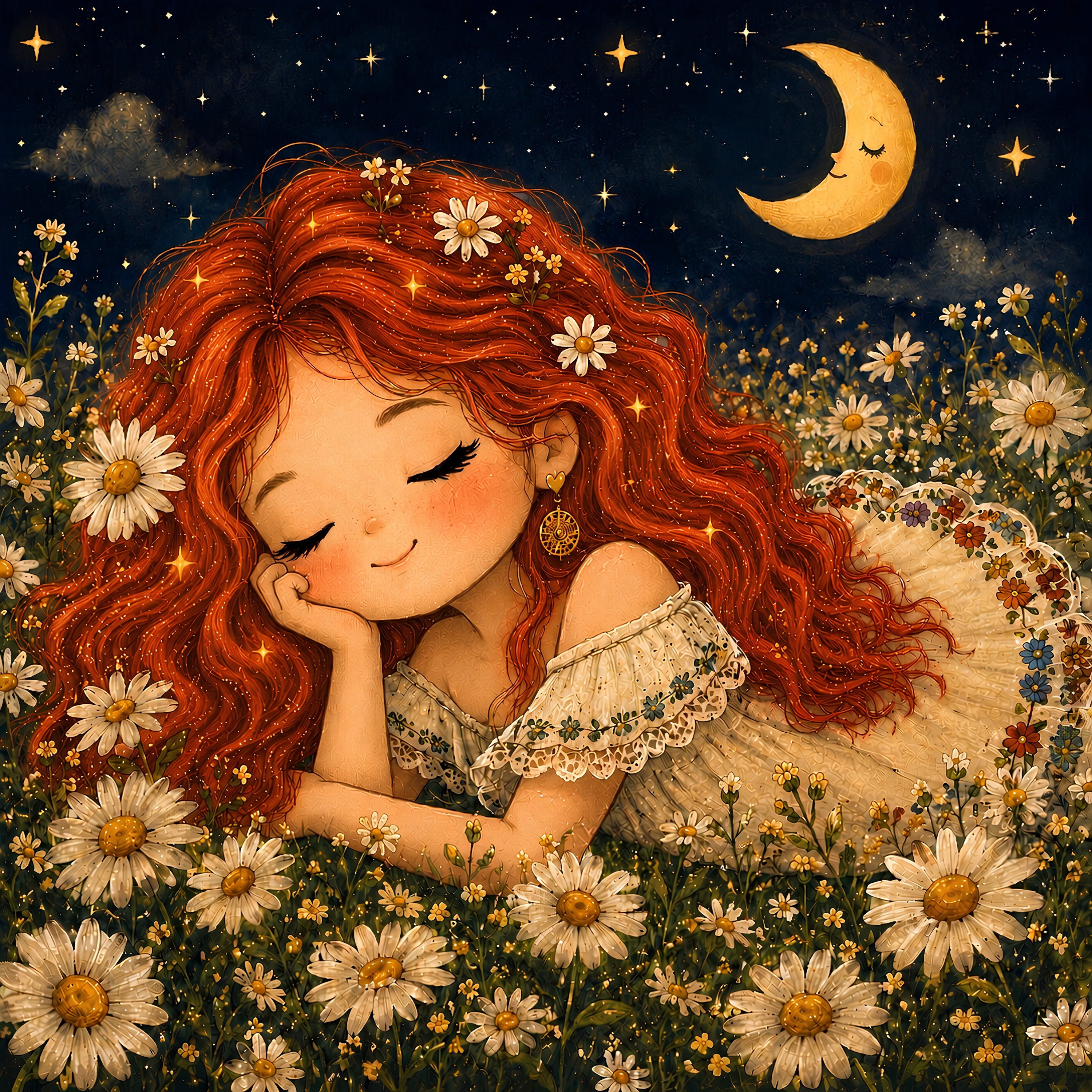 Moonlit Daisies Tee
